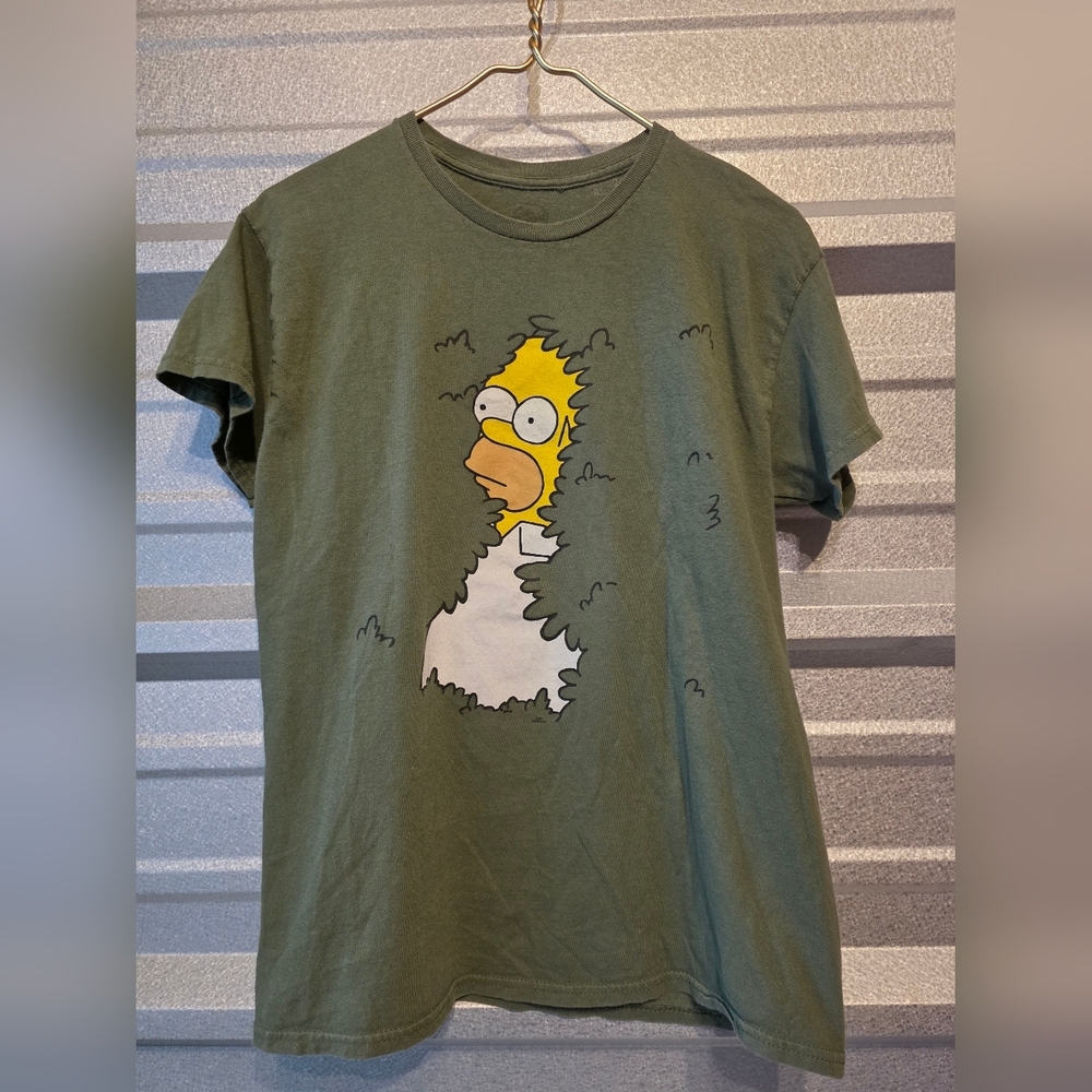 Simpsons Olive Graphic Tee - Short Sleeve
